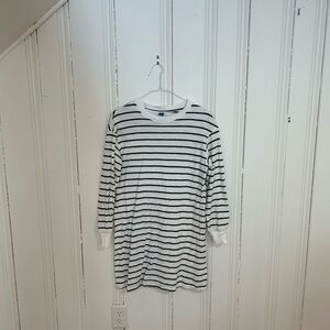 Old Navy Navy and White Striped dress